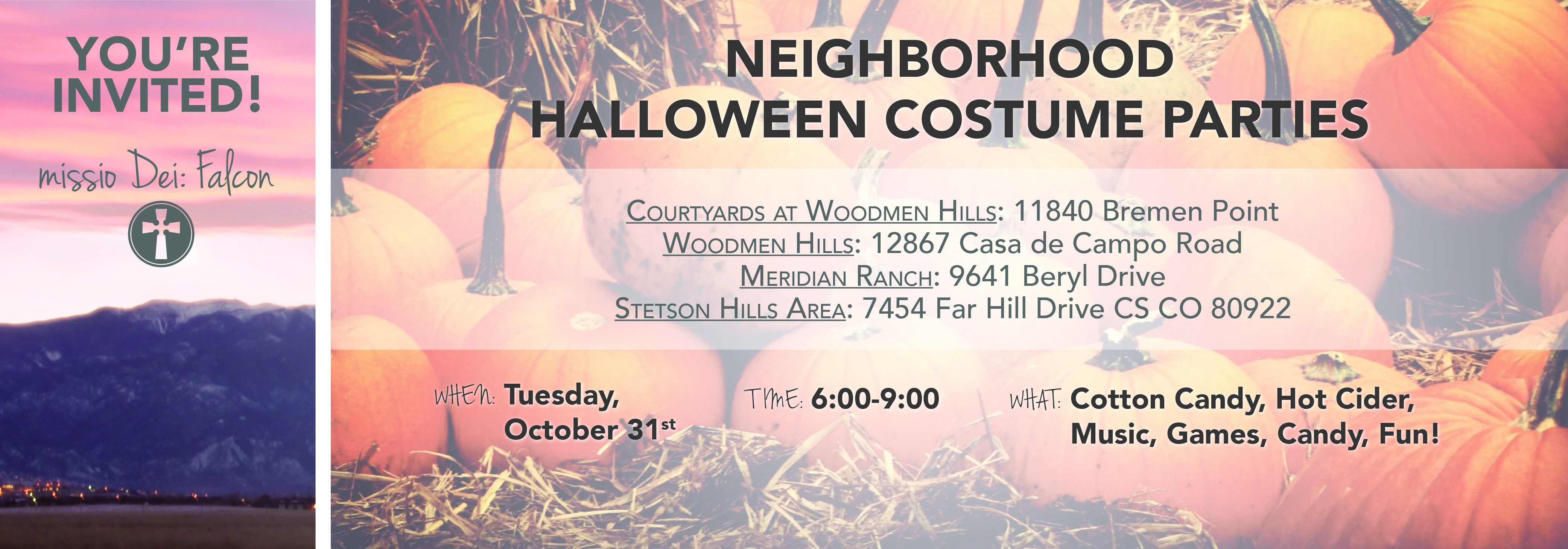 Neighborhood Halloween Parties